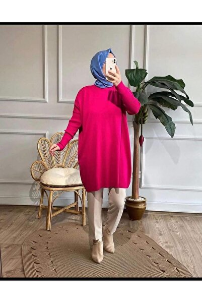 MODA SAREM İNCE ŞIK GENİŞ KALIP TRIKO TUNİK