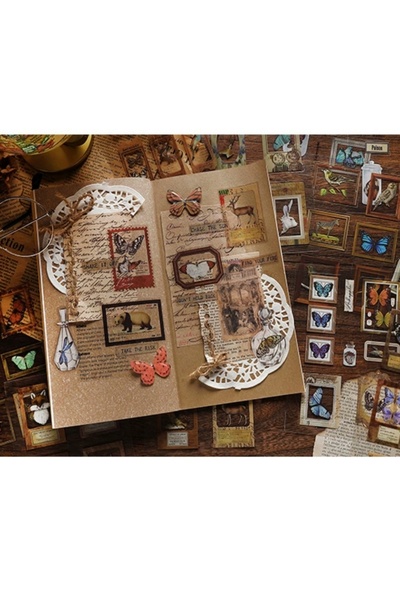 İthal Carte cu autocolante vintage cu 20 de coli - Număr: 2