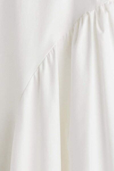 H&M فستان من قماش البوبلين القطني مفتوح الظهر