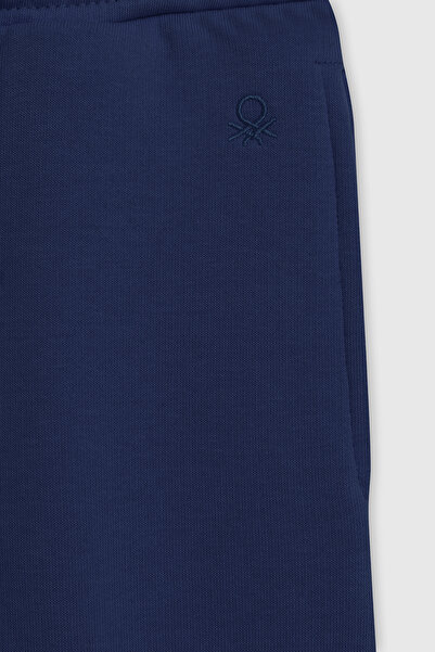 United Colors of Benetton Cotton Regular Fit Elastic Leg Sport Pants Girls' Trousers Bntg233