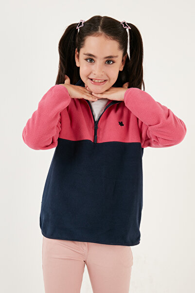 Lela Soft Textured Half Zip Color Block Stand Collar 2-Pack Fleece Children's Polar 5905004S2