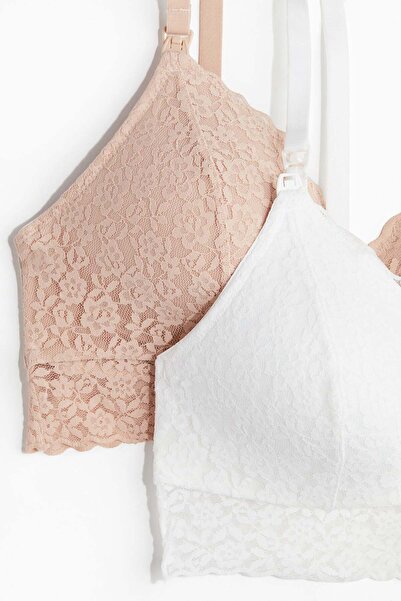H&M MAMA 2-pack padded lace nursing bras