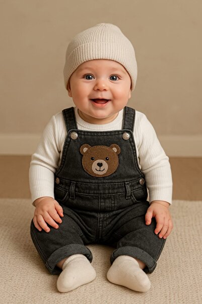 AKİ MODA KİDS Baby Boy Salopet Pants Set