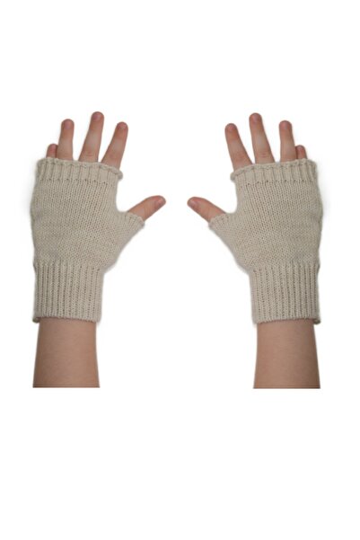 Sevimli Unisex Kids Fingerless Winter Knitted Knitwear Gloves
