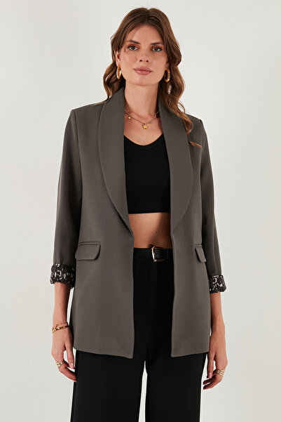 Lela Блейзер з класичним коміром, підкладкою з візерунком та деталями Regular Fit Блейзер 6839227