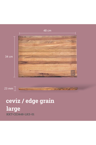 KAF Ahşap Luxury Cutting Board Walnut Large
