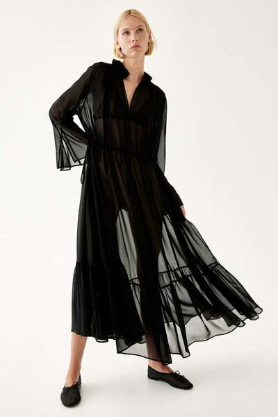 H&M Sheer maxi dress