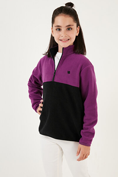 Lela Soft Textured Half Zip Color Block Stand Collar 2-Pack Fleece Children's Polar 5905004S2