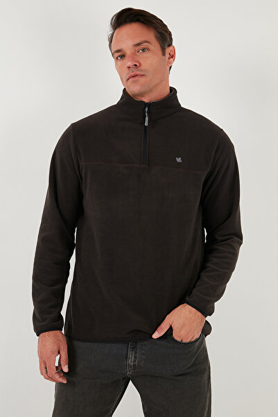 Buratti Slim Fit Anti-Pilling Non-Pilling Bato Collar Raised 2-Pack Fleece Men's Polar 5906