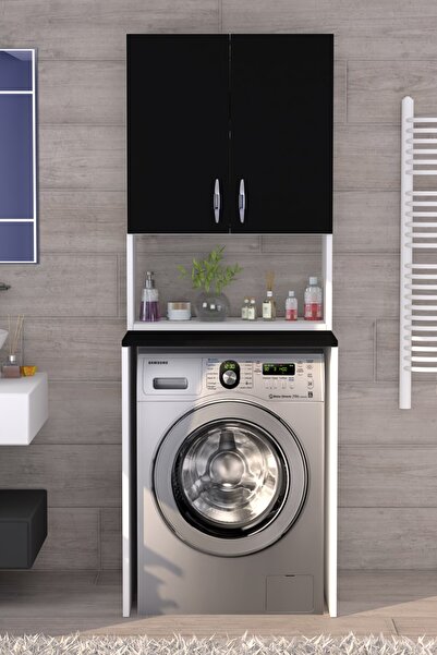 ANALİTİK MOBİLYA Üst Dolaplı Çok Amaçlı Çamaşır Makinesi Dolabı