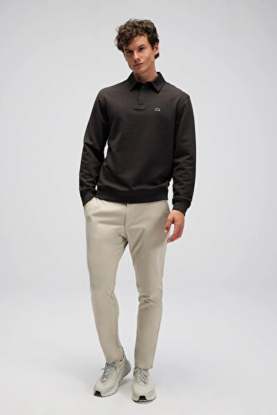 Ellesse Ανδρικό πουλόβερ με λαιμόκοψη πόλο με κουμπιά, βαμβακερό, κανονική εφαρμογή, με λογότυπο EM607