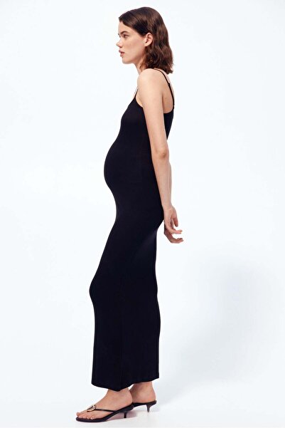 H&M MAMA Rib-knit strappy dress