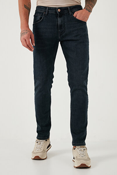 Buratti Pamuklu Slim Fit Yüksek Bel Dar Paça Jeans Erkek KOT PANTOLON 3300C45TOKYO