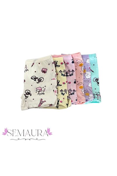 SEMAURA Kız Çocuk Boxer Seti 6'lı