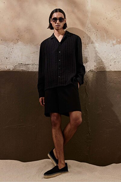 H&M Regular Fit Long-sleeved resort shirt