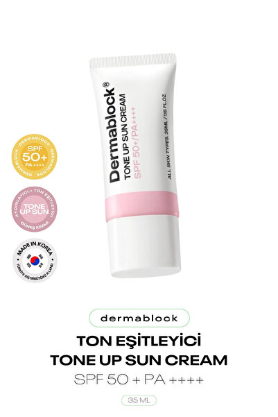 DERMABLOCK Ton Eşitleyici ve Aydınlatıcı Kore Güneş Kremi Tone Up Sun Cream S...
