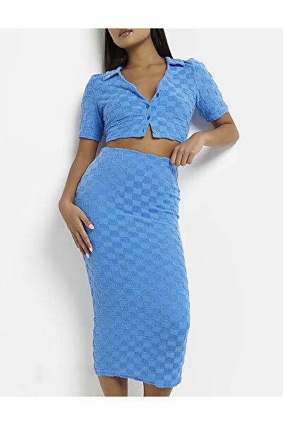 River Island River Island midi skirt, blue