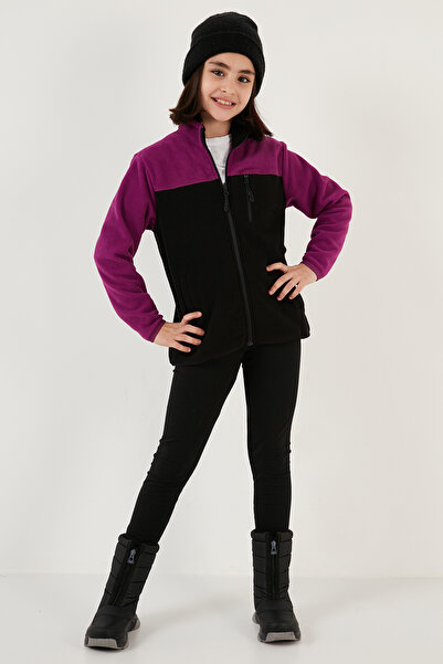 Lela Soft Textured Zippered Color Block Stand Collar with Pockets Pack of 2 Fleece Children's Polar 5905001S2