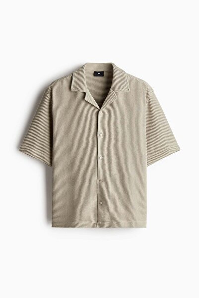 H&M Loose Fit Ribbed resort shirt