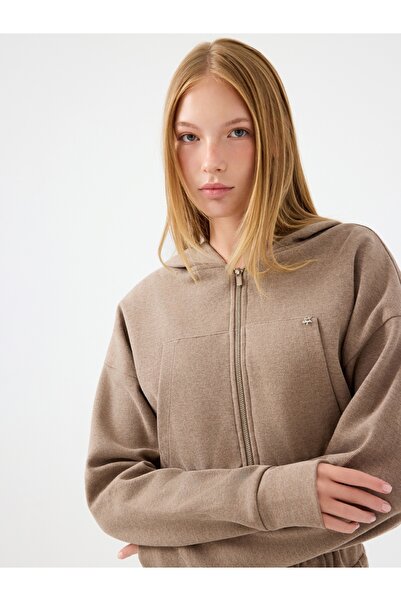 Loft Regular Long Crop Kadın Sweatshirt