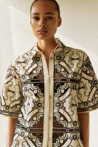 H&M Embroidered shirt