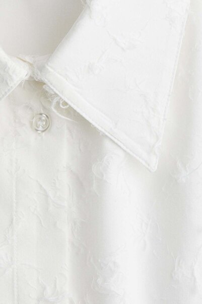 H&M Oversized fringed shirt