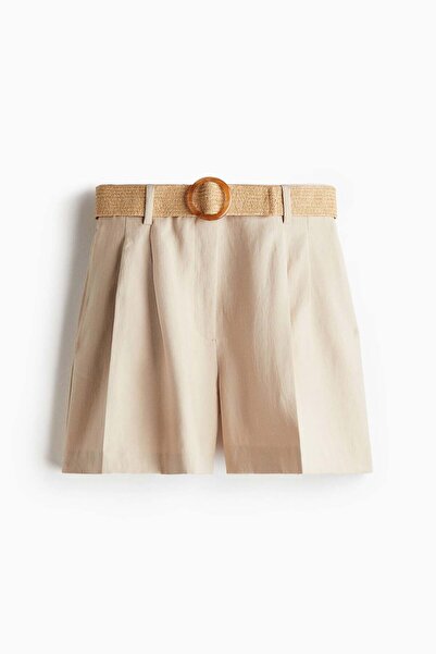 H&M Belted shorts