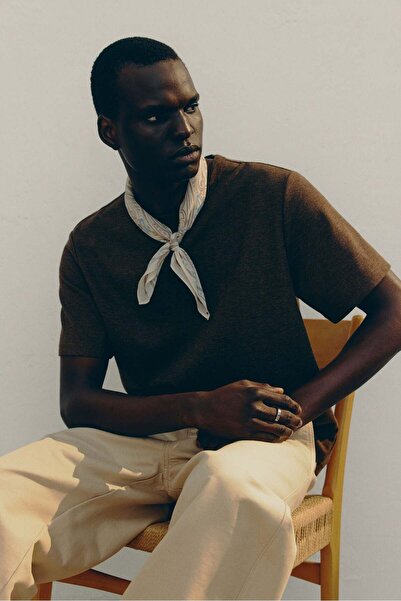 H&M Regular Fit Waffled T-shirt