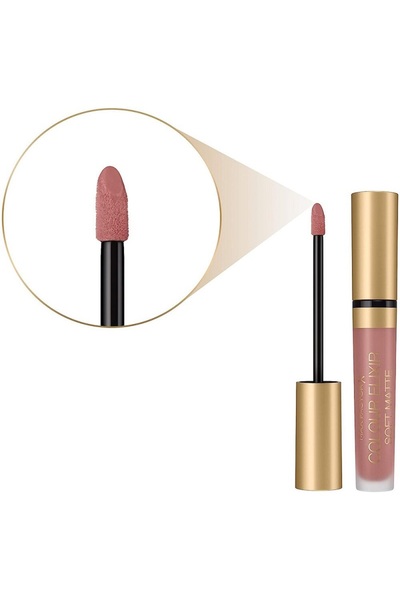 Max Factor Mat Ruj - Elixir Matte 005 Sand +Facefinity 3'ü 1 Arada Kalıcı Fondöten Set+Bambu Fırça Hediye