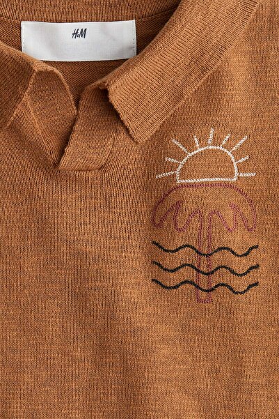 H&M Knitted polo shirt