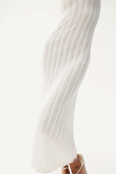 H&M Open-back pointelle-knit dress