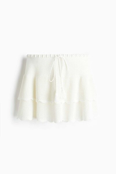 H&M Crochet-look mini skirt