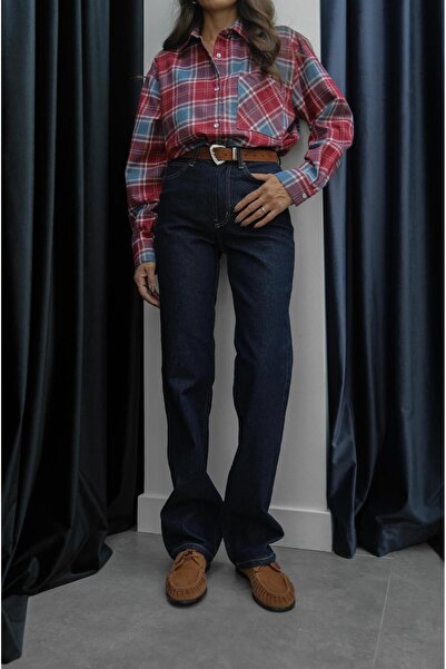 Havoş Navy Blue Straight Fit Vintage Jeans