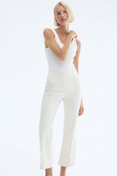 H&M Flared crease-front trousers