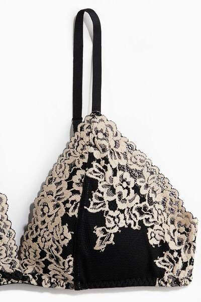 H&M حمالة صدر مبطنة من الدانتيل الناعم