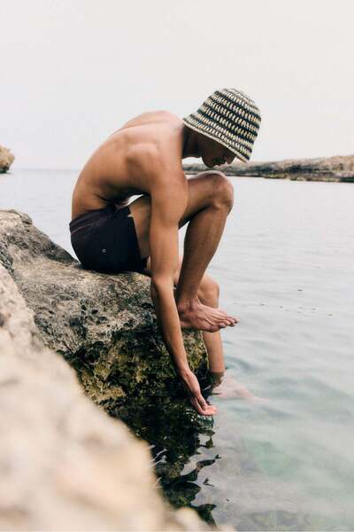H&M Crinkled nylon swim shorts