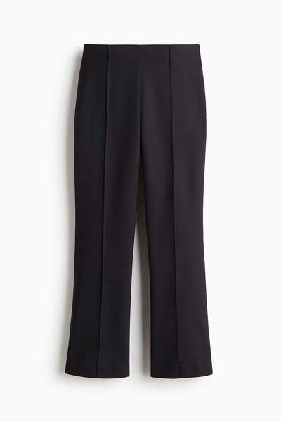 H&M Flared crease-front trousers
