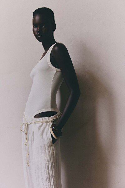 H&M Macramé-belt trousers