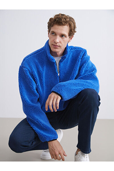 LC Waikiki Hilfa Yeni Sezon Dik Yaka Uzun Kollu Pelüş Erkek Sweatshirt