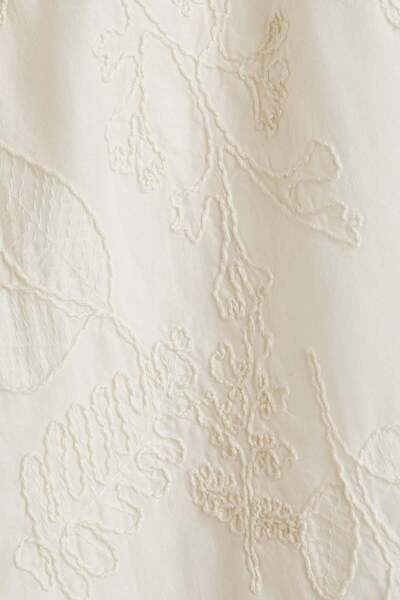 H&M Embroidered drawstring trousers