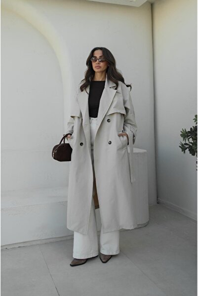 Havoş Кам'яний колір Том Кушаклі Тренчкот