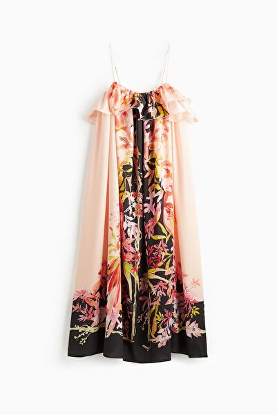 H&M Flounce-trimmed strappy dress