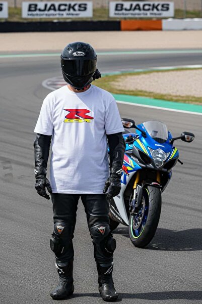 BJACKS Motorsports Wear Сузуки GSXR Премиум мотоциклетна тениска за ентусиасти