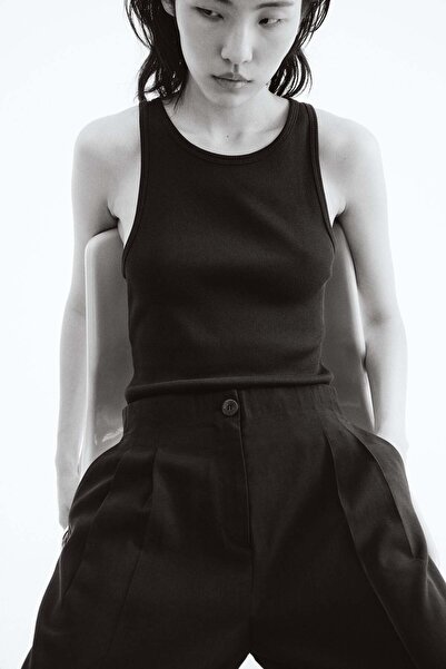 H&M Wide ankle-length trousers