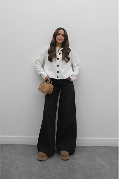 Havoş Füstölt Mona széles szárú farmernadrág