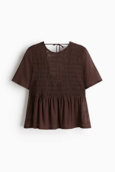 H&M Smocked peplum top