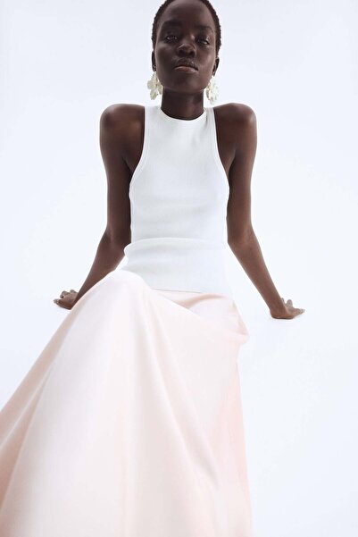 H&M Satin slip skirt