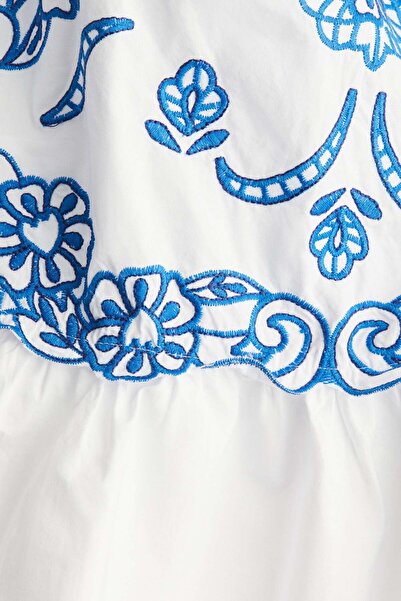 H&M Embroidered strappy top