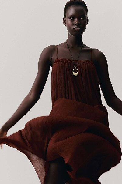 H&M Plissé strappy dress