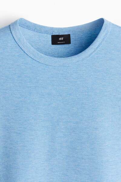 H&M Regular Fit Waffled T-shirt
